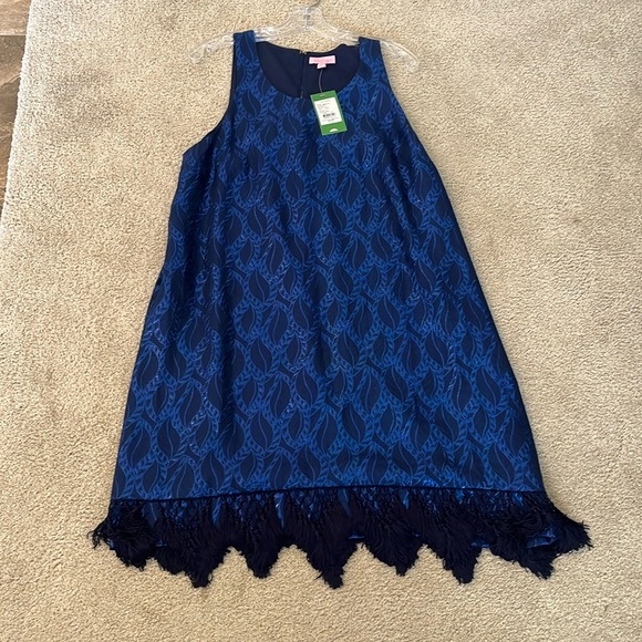 New w/tags Lilly Marquette shift dress in true navy - Picture 1 of 5